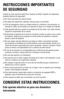 Page 1716
INSTRUCCIONES IMPORTANTES  
DE SEGURIDAD 
Cuando se usan aparatos eléctricos, siempre se deben respetar las sig\
uientes 
medidas básicas de seguridad:
❑	Por favor lea todas las instrucciones.
❑	No	toque	 las	superficies	 calientes.	Use	las	asas	 o	las	 perillas.		
❑	A fin de protegerse contra un choque eléctrico y lesiones a las perso\
nas, no 
sumerja el cable, los enchufes ni el aparato en agua ni en ningún otr\
o líquido.
❑	Todo aparato eléctrico usado en la presencia de los niños o por ell\
os...