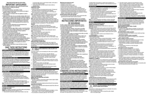 Page 1Please Read and Save this Use and Care Book. 
IMPORTANT SAFEGUARDSWhen using electrical appliances, basic safety precautions should always be followed, including the following:
•	Read all instructions.
•	Do not touch hot surfaces. Use handles or knobs.
•	To protect against electrical shock do not immerse cord, plugs or appliance in water or other liquid.
•	Close supervision is necessary when any appliance is used by  or near children.
•	Unplug from outlet when not in use and before cleaning. Allow to...