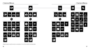 Page 91617
/ Camera Menus
/ Camera Menus
*Playback appears only if the camera is connected to a TV or LCD Touch BacPac (sold separately).
Camera
Reset  