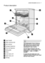 Page 7product description electrolux  7
Product description
Upper basket
Water hardness dial
Salt container
Detergent dispenser
Rinse aid dispenser
Rating plate
Filters
Lower spray arm
Upper spray arm
Worktop1
2
3
4
5
6
7
8
9
10
This dishwasher has an internal
light that turns on and off when
the opening and closing of the
dishwasher’s door occurs.
Internal light equipped with led
lamp CLASS 1 in accordance with
EN 60825-1: 1994 + A1:2002 +
A2:2001
In case that this light has to be
replaced, please contact...