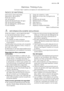 Page 33Electrolux. Thinking of you.
Conozca mejor nuestros conceptos en www.electrolux.com
ÍNDICE DE MATERIAS
Información sobre seguridad    33
Descripción del producto    36
Panel de mandos    36
Uso del aparato    38
Ajuste del descalcificador de agua    38
Uso de sal para lavavajillas    39
Uso de detergente y abrillantador    40
Función Multitab    41Carga de cubiertos y vajilla    41
Selección e inicio de un programa de
lavado    42
Programas de lavado    43
Mantenimiento y limpieza    44
Qué hacer si…...