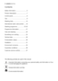 Page 44 contents electrolux
Contents
Safety information ..............................5
Product description ...........................7
Control panel .....................................8
Use....................................................9
Washing hints ..................................15
International wash code symbol ......18
Washing programme ..................19-20
Programme information ...................21
Care and cleaning ...........................22
Something not...