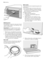 Page 20Washing drum
Rust deposits in the drum may occur due to
rusting foreign bodies in the washing or tap
water containing iron.
Important! Do not clean the drum with
acidic descaling agents, scouring agents
containing chlorine or iron or steel wool.
1. Remove any rust deposits on the drum
with a cleaning agent for stainless steel.
2. Run a washing cycle without any washing
to clean off any cleaning agent residues.
Programme: Short Cotton Programme at
maximum temperature and add approx.
1/4 measuring cup of...