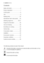 Page 44 contents electrolux
Contents
Safety information ..............................5
Product description ...........................7
Control panel .....................................8
Use....................................................9
Washing hints ..................................22
International wash code symbol ......25
Washing programme ..................26-27
Programme information ...................29
Care and cleaning ...........................30
Something not...
