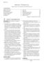 Page 2Electrolux. Thinking of you.
Share more of our thinking at www.electrolux.com
CONTENTS
Safety information   2
Frost precaution   4
Environment concerns   4
Product description   5
Technical data   6
Installation  6First use   10
Daily use   10
Washing programmes   18
Consumption values   20
Care and cleaning   21
What to do if…   24
Subject to change without notice
 SAFETY INFORMATION
Important! Read carefully and keep for
future reference.
• The safety of your appliance complies
with the industry...