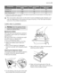 Page 21ProgrammeEnergy consumption
(KWh)Water consumption
(litres)Programme duration
(Minutes)
Synthetics 40°0.605795
Delicates 40°0.606575
Wool/ Handwash 30°0.304855
1) «Cottons Eco» at 60°C with a load of 6 kg is the reference programme for the data entered in the energy label, in
compliance with EEC 92/75 standards.
The consumption data shown on this chart is to be considered purely indicative, as it
may vary depending on the quantity and type of laundry, on the inlet water tempera-
ture and on the ambient...