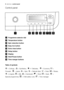 Page 88electrolux control panel
Control panel
Programme selector dial
Temperature button
Spin reduction button
Easy Iron button
Extra rinse button
Delay button
Display
Start/Pause button
Time manger buttons
9
8
7
6
5
4
3
2
1
	

Table of symbols
= Cottons,   = Synthetics,  
= Delicates, = Economy,  =
Prewash,   = Jeans, = Spin,  = Delicate Spin,  = Drain,  = Rinses,
= Lingerie, = Silk, = Handwash,= Wool,  = Soak,  =
Special programmes,  = Child safety Lock,  = Time manager
132966460.qxd  06/02/2008...