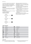 Page 6
tra quantity of water (extra rinse), select this
option. Some additional rinses will be per-
formed. This option is recommended for
people who are allergic  to detergents, and in
areas where the water is very soft.
Delay Start
The start of the programme can be delayed
by 2, 4 or 8 hours by means of this button.
Start Pause
This button allows you to start or to interrupt
the selected programme.
Indicator pilot lights
7.1
7.2
7.3
After having pressed the button  5 , the
WASHING pilot light (7.1)...