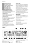 Page 63TEMPERATURE button
4SPIN reduction button
5AUTOMATIC DRYING button
6DRYING TIME button
7DELAY START button
8START/PAUSE button
9TIME MANAGER buttons
PROGRAMME SELECTOR DIAL
It allows you to switch the appliance on/off
and/or to select a programme.
TEMPERATURE
This button allows you to increase or de-
crease the washing temperature.
SPIN REDUCTION
By pressing this button you can change the
spin speed of the selected programme.
AUTOMATIC DRYING
For Cottons and Synthetics you can choose
one the following...