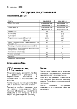 Page 5454electroluxRU

!
!


/
/!
!


!
! 
 




!
!



$
$
)
)
0
0

 
 


 
 )
)
$
$



+
+


  

$
$
)
)
0
0

 
 


 
 )
)
$
$



+
+



2
2

!
!

 
 
G! )$$ ()
G! !$$ ()
[ ()
($ ()
L) ()

$!! +  (($//)$)
(($//*)
 1!*!$/! 155!$$ #
$$) EU

$!$  (*/24 /)
2! ! ! # $4/!
1!$/!...