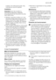 Page 31si besoin. Si lorifice est bouché, leau
sécoulera en bas de lappareil.
Installation
Important Avant de procéder au
branchement électrique, respectez
scrupuleusement les instructions fournies
dans cette notice.
• Déballez lappareil et vérifiez quil nest
pas endommagé. Ne branchez pas lap-
pareil sil est endommagé. Signalez im-
médiatement au revendeur de lappareil
les dommages constatés. Dans ce cas,
gardez lemballage.
• Il est conseillé dattendre au moins quatre
heures avant de brancher lappareil pour...