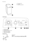 Page 21
3
2
1. The control panel
2. Lid handle
3. Adjustable levelling feet
Control panel
123456
1. Programme selector
2. Spin speed selector
3. Pushbuttons and their functions
4. Lights of cycle progress
5. “Start/Pause” pushbutton
6. “Delay start” pushbutton
Dispenser box
 Prewash Wash
 Softener (do not fill above the MAX symbol  M ) 2  electrolux 