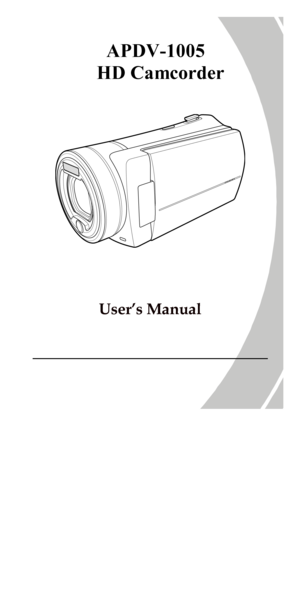 Page 1 
  
 
 
 
 
  
 
 
 
 
User’s Manual  APDV-1005  
 HD Camcorder  PDF created with pdfFactory trial version www.pdffactory.com 