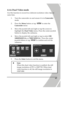 Page 53 
 434.1.6. Dual Video mode 
Use this function to record two deferent resolution video clips at 
same time. 
1. Turn the camcorder on and ensure it is in Camcorder 
mode. 
2. Press the Menu button or tap  to enter the 
Camcorder menu 
3. Move the joystick left and right or tap the screen to 
highlight the Dual Video menu. Press the center joystick 
button to display the submenu. 
4. Move the joystick left and right or tap to select Off, 
1080P/WQVGA, or 720P/ WQVGA . Press the center 
joystick button or...