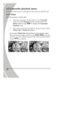 Page 54 
 44 4.2 Camcorder playback menu  
Use the playback menu to manage the files stored on the SD card. 
4.2.1 Delete 
Use this function to delete files. 
1. Turn the camcorder on and ensure it is in Camcorder 
mode. Press the Playback button and then press the 
Menu button or tap  to display the Camcorder 
Playback menu. 
2. Move the joystick left and right or tap the screen to select 
Delete One or Delete All options. 
If you select Delete One, the playback screen appears again. 
Move the joystick right...