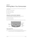 Page 29Chapter 2Page 29
Chapter 2
Entering Data in Your Communicator
This chapter explains how to enter data into your Treo™ 270 communicator using each of the 
following methods:
nUsing the communicator keyboard
nUsing the onscreen keyboard
nUsing your computer keyboard
nImporting data
Using the communicator keyboard
The communicator keyboard is the primary method you’ll use to enter data into your 
communicator. Each letter key on the keyboard has three functions:
Normal: Types a lowercase letter.
Shift:...