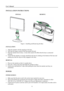 Page 8
User’s Manual 
 
INSTALLATION INSTRUCTIONS 
 
INSTALL  REMOVE 
 
 
Figure.1. Installing and Removing the Base 
 
INSTALLATION: 
 
1. Align the monitor with the opening in the base. 
2. Note that the longer section  of the base points forward. 
3. Snap the monitor into its base. A clear click  sound will affirm that the base is connected 
correctly. 
4.  Verify that the monitor is securely attached to  the base by looking at the bottom of the base and 
making sure that the clips are fully engaged in the...