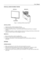 Page 9                                                                    User’s Manual  
9 
INSTALLATION INSTRUCTIONS 
 
INSTALL  REMOVE 
 
      
Figure.1. Installing and Removing the Base 
 
INSTALLATION: 
 
1. Align the monitor with the opening in the base. 
2. Note that the longer section of the base points forward. 
3. Snap the monitor into its base. A clear click sound will affirm that the base is connected 
correctly. 
4. Verify that the monitor is securely attached to the base by looking at the bottom...