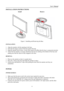 Page 9
User’s Manual  
INSTALLATION INSTRUCTIONS 
Install Remove 
 
Figure.1. Installing and Removing the Base 
 
INSTALLATION: 
 
1. Align the monitor with the opening in the base. 
2. Note that the longer section  of the base points forward. 
3. Snap the monitor into its base. A clear click sound  will affirm that the base is connected correctly. 
4. Verify that the monitor is securely attached to  the base by looking at the bottom of the base and 
making sure that the clips are fully engaged in the base....