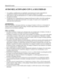 Page 6
Manual del usuario 
 6 
AVISO RELACIONADO CON LA SEGURIDAD 
 
1. Los cambios o modificaciones no aprobados expr esamente por la parte responsable del 
cumplimiento anularán la autorización de l usuario para trabajar con el equipo. 
2.  Debe utiliza un cable de alimentación de CA y cab les de interfaz apantallados para no sobrepasar 
los límites de emisión. 
3.  El fabricante no se responsabilizará de ninguna  interferencia de radio o televisión causada por 
modificaciones no autorizadas practicadas a...