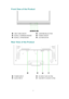 Page 8
Front View of the Product 
 
 
➊ ➋ ➌ ➍ ➎ ➏
➊ 
OSD TURN ON/OFF ➍ CONFIRM SELECTION        
➋ SCROLL DOWN/DECREASE ➎ POWER ON/OFF 
➌ SCROLL UP/INCREASE ➏ LED INDICATOR   
 
Rear View of the Product 
➐          ➑         ➒     ➓  
3 
➐ POWER INPUT ➒ DVI INPUT (DVI 24 PIN)      
➑ AUDIO INPUT ➓ VGA INPUT (D-SUB 15 PIN) 
 