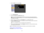 Page 614. Select the
Mailmenu and press Enter.
5. Turn on Mail Notification.
6. Enter the IP address for the SMTP Serveroption.
Note: To enter the IP address using the numeric keys on the remote control, press and hold the
Num button. Do not use these addresses: 127.x.x.x or 224.0.0.0 through 255.255.255.255 (where x
is a number from 0 to 255).
7. Select a number for the SMTP server Port Number, from 1 to 65535 (default is 25).
8. Choose an Addressfield, enter the e-mail address, and select the alerts you want...