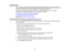 Page 56

Image
Shape
 You
canproject anevenly rectangular imagebyplacing theprojector directlyinfront ofthe center ofthe
 screen
andkeeping itlevel. Ifyou place theprojector atan angle tothe screen, ortilted upordown, oroff
 to
the side, youmay need tocorrect theimage shape forthe best display quality.
 When
youturn onautomatic keystonecorrection inyour projectors Settingsmenu,yourprojector
 automatically
correctskeystone effectswhenyoureposition theprojector.
 Automatically
CorrectingImageShape withScreen Fit...