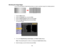 Page 173173
Blending the Image Edges
You can use the projectors Edge Blending feature to create a seamless image from multiple projectors.
1. Press theMenubutton.
2. Select the Extendedmenu and press Enter.
3. Select the Multi-Projection setting and pressEnter.
4. Select the Edge Blending setting and press Enter.
You see this screen:
5. Turn on the Edge Blending, Guide Display, and Pattern Guidesettings.
Note: If the projected guide is unclear, try changing the Guide Colorssetting.
6. Select the edge you want to...