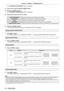 Page 74Chapter 4 Settings —  [POSITION] menu
74 - ENGLISH
 
f The 
[SCREEN ADJUSTMENT]  screen is displayed.
3)  Press as to select [CURVED CORRECTION].
4)  Press the  button.
 
f The
 [CURVED CORRECTION]  screen is displayed.
5)  Press as to select one item to adjust.
[LENS THROW RATIO] Adjusts when the throw ratio of projector lens is changed.
[KEYSTONE] Adjusts when the trapezoid of the projected image is distorted.
[ARC] Adjusts when the radian of the projected image is distorted.
[BALANCE] Adjusts...