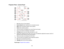 Page 25

25
Projector
Parts-Control Panel
 1
 On
button (turnsonthe projector)
 2
 Source
Searchbutton(searches forconnected sources)
 3
 Menu
button (accesses projectormenusystem)
 4
 Enter
button (selects options)
 5
 Left
arrow button anddisplays theControl PanelLockscreen
 6
 Down
arrowbutton anddisplays atest pattern
 7
 A/V
Mute button (turnsthevideo andaudio onoroff)
 8
 Lens
button (displays thelens shift, zoom, focus,anddistortion adjustment screens;holdfor3
 seconds
toreturn thelens tothe home...