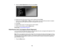 Page 152

152
9.
Select theStart Adjustments settingandpress Enter.
 10.
Select thearea ofthe screen thatyouwant toadjust andpress Enter.
 11.
Select thecolor (Red ,Green ,or Blue )you want toadjust, andusetheleftarrow button toweaken
 the
color toneandtheright arrow button tostrengthen thecolor tone.
 12.
Press Esc.
 13.
Repeat steps10and 11for each areayouwant toadjust.
 14.
When youarefinished, presstheMenu button.
 Parent
topic:UsingMultiple Projectors
 Adjusting
theColor Convergence (PanelAlignment)
 You...