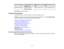 Page 29

29
Screen
orimage size
 Projection
distance(1)
 Wide
toTele
 Offset
fromlenscenter
 (2)
 Offset
fromlenscenter
 (3)

300
inches (762cm)
 357
to748 inches
 (908
to1899 cm)
 68.1
inches (173cm)
 215.2
inches (547cm)
 Parent
topic:Projector Placement
 Projector
Connections
 See
these sections toconnect theprojector toavariety ofprojection sources.
 Caution:
Ifyou willuse theprojector ataltitudes above4921feet(1500 m),turn onHigh Altitude Mode
 to
ensure theprojectors internaltemperature isregulated...