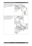 Page 483Chapter 3 Removal and Replacement Procedures Revision B 
Epson AcuLaser C2900N 3 - 229 Confidential 
 
7) Release the hook of the GEAR ROLL 
DUP (PL11.2.6), remove the GEAR ROLL 
DUP from the ROLLER ASSY DUP 
(PL11.2.9). 
 
8) Remove the BEARING DUP (PL11.2.7) 
that fixes the right and left sides of the 
ROLLER ASSY DUP by rotating in the 
direction shown by the arrow. 
  