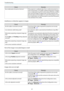 Page 98Troubleshooting
97
Check Remedy
Has condensation formed on the lens? If the projector is suddenly taken from a cold environment to a
warm environment, or if sudden ambient temperature changes
occur, condensation may form on the surface of the lens, and this
may cause the images to appear fuzzy. Set the projector up in
the room about one hour before it is used. If the projector is wet
from condensation, turn off the projector, disconnect the power
cord, and leave it for a while.
Interference or distortion...