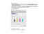 Page 1541. Do one of the following:
•Mac OS X 10.6/10.7/10.8: In the Apple menu or the Dock, select System Preferences. Select
Print & Fax orPrint & Scan, select your product, and select Options & Supplies. SelectUtility
and select Open Printer Utility.
• Mac OS X 10.5: In the Apple menu or the Dock, select System Preferences. SelectPrint & Fax,
select your product, and select Open Print Queue. SelectUtility.
2. Select EPSON Status Monitor.
You see this window:
3. Do the following as necessary: • To update the...