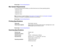 Page 220Parent topic:
Technical Specifications
Mac System Requirements To use your product and its software, your Mac should use one of these operating systems:
• Mac OS X 10.5.8
• Mac OS X 10.6.x
• Mac OS X 10.7.x
• Mac OS X 10.8.x
Note:Visit Epsons support website at www.epson.com/support(U.S.) orwww.epson.ca/support
(Canada) for the latest in compatibility and drivers for your product.
Parent topic: Technical Specifications
Printing Specifications Paper path Sheet feeder, top entry
Sheet feeder capacity...