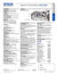 Page 6BUILT TO PERFORM™
Projectors
Interactive 
Specification Sheet | Page 6 of 6BUILT TO PERFORM™
Projec tors
Interactive 
Specifications
Projection System  Epson 3LCD, 3-chip technology
Projection Method  Front/rear/wall mount/table
Driving Method  Epson Poly-silicon TFT Active Matrix
Pixel Number  1,024,000 dots (1280 x 800) x 3
Color Brightness
2 
(Color Light Output) 575Wi: 2700 lumens, 585Wi: 3300 lumens
White Brightness
2  
(White Light Output) 575Wi: 2700 lumens, 585Wi: 3300 lumens
Interactive Color...