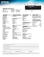 Page 4VS330 XGA 3LCD Projector
Epson America, Inc.
3840 Kilroy Airport Way, Long Beach, CA 90806Epson Canada Limited
185 Renfrew Drive, Markham, Ontario L3R 6G3 www.epson.com
www.epson.ca
1  Compared to leading 1-chip DLP business and education projectors based on NPD data, July 2011 through June 2012. Color brightness (color light output) measured in accordance with IDMS 
15.4. Color brightness will vary depending on usage conditions.
2   Color brightness (color light output) and white brightness (white lig\...