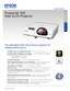 Page 13x Brighter Colors1, and reliable performance — 3LCD, 3-chip technology
One measurement of brightness is not enough — look for both high color brightness 
and high white brightness. The PowerLite 520 has: 
 Color Brightness: 2700 lumens2 
 White Brightness: 2700 lumens2
Incredible image quality — native XGA resolution and 4:3 format
Large, engaging presentations, even in small spaces — short throw distance saves 
space; project a 108" image from just 4' away with minimal shadows and glare...