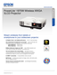 Page 1Specification Sheet | Page 1 of 4
PowerLite
®
 1975W Wireless WXGA 
3LCD Projector
Stream wirelessly from tablets or 
smartphones to your widescreen projector.
3x Brighter Colors1, and reliable performance — 3LCD, 3-chip technology 
One measurement of brightness is not enough — look for both high color 
brightness and high white brightness. The PowerLite 1975W has: 
  Color Brightness — 5000 lumens
2 
  White Brightness — 5000 lumens2 
Brilliant widescreen images up to 300" — native WXGA resolution...