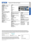 Page 2BUILT TO PERFORM™
Projecto rs
Networked Classroom
PowerLite® 97H XGA 3LCD Projector
Specification Sheet | Page 2 of 2 
Interfaces 
USB-A x 1USB-B x 1
LAN x 1
HDMI x 1
HDMI/MHL
® x 1
Computer/Component x 2
Video x 1
S-video x 1
RS-232c x 1
Mic: Stereo Mini-jack 1 
Monitor Out x 1
Audio 1 & 2
Audio L & R
Audio Out x 1
Wireless LAN port: 802.11 b/g/n (optional – module sold separately)
Specifications and terms are subject to change without notice. EPSON, EasyMP and PowerLite are registered trademarks,...