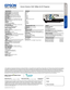 Page 2Pro je c to rs
Home Theater
Home Cinema 1440 1080p 3LCD Projector
Specification Sheet | Page 2 of 2
Epson America, Inc. 3840 Kilroy Airport Way, Long Beach, CA 90806Epson Canada Limited 185 Renfrew Drive, Markham, Ontario L3R 6G3www.epson.com www.epson.ca
Interfaces
HDMI    1/MHLHDMI    2 Audio 1Audio 2Audio R & LAudio OutComputer 1Computer 2Kensington® Security Lock PortLANMonitor OutRS-232cUSB (Type A)USB (Type B)Video
Specifications and terms are subject to change without notice. EPSON is a registered...