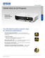 Page 1Pro je c to rs
Business
SPECIFICATION SHEET
Specification Sheet | Page 1 of 2
VS340 XGA 3LCD Projector
The affordable portable projector ideal 
for advanced presentations. 
Far more accurate color with Epson® — 3LCD, 3-chip technology for  
3x Higher Color Brightness1 and up to 3x Wider Color Gamut2 than competitive 
DLP projectors
Look for two numbers: 
 2800 lumens3 Color Brightness for more accurate, vivid color 
  2800 lumens3 White Brightness for well-lit rooms
XGA resolution (1024 x 768) — 1.5x...