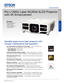 Page 1Pro je c to rs
Large Venue
SPECIFICATION SHEET
Speci cation Sheet | Page 1 of 2
Pro L1200U Laser WUXGA 3LCD Projector 
with 4K Enhancement
Versatile large-venue laser projector with 
virtually maintenance-free operation. 
One measurement of brightness is not enough — look for both high color 
brightness and high white brightness. The Pro L1200U has:
  Color Brightness: 7,000 lumens
1
 White Brightness: 7,000 lumens1
Exceptional Full HD widescreen display — native WUXGA (1920 x 1200) with 
4K Enhancement2...