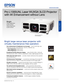 Page 1Pro je c to rs
Large Venue
SPECIFICATION SHEET
Speci cation Sheet | Page 1 of 2
Pro L1300UNL Laser WUXGA 3LCD Projector 
with 4K Enhancement without Lens
Bright large-venue laser projector with 
virtually maintenance-free operation. 
One measurement of brightness is not enough — look for both high color 
brightness and high white brightness. The Pro L1300UNL has:
  Color Brightness: 8,000 lumens
1
 White Brightness: 8,000 lumens1
Exceptional Full HD widescreen display — native WUXGA (1920 x 1200) with...