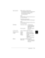 Page 145C
Specifications      C-3
R4C4590
Rev. C
A5 size SPEC.FM
10/30/00 Pass 1
R
Proof Sign-off:
Takahashi, Kono _______
Takahashi _______
Hoadley _______
Paper capacity: High-capacity cut-sheet feeder
up to 150 sheets of 82 g/m² (22 lb) paper
up to 25 plain or bond envelopes
up to 30 airmail envelopes
up to 50 postcards
Note:
The total thickness of the paper stack can be up 
to 15 mm (0.59 inch).
Single-bin cut-sheet feeder
up to 50 sheets of 82 g/m² (22 lb) paper
Note:
The total thickness of the paper stack...