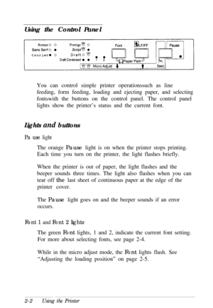 Page 36Using the Control Panel 