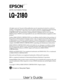 Page 2User’s Guide
0000000000000000000000
24-Pin Dot Matrix Printer
All rights reserved. No part of this publication may be reproduced, stored in a retrieval 
system, or transmitted in any form or by any means, electronic, mechanical, photocopying, 
recording, or otherwise, without the prior written permission of SEIKO EPSON 
CORPORATION. The information contained herein is designed only for use with this 
EPSON printer. EPSON is not responsible for any use of this information as applied to other 
printers....