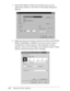Page 1024-4      Using the Printer Software
1. Select Print Setup or Print from the File menu of your 
application software. The Print or Print Setup dialog box 
appears.
2. Make sure that your printer is selected and then click Printer, 
Setup, Properties, or Options. (You may need to click a 
combination of these buttons.) The Properties window 
appears, and you see the Paper and Graphics menus. These 
menus contain the printer driver settings. 