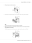 Page 895. Pull up the waste toner bottle to unlock it.
6. Grab the left and right handles of the waste toner bottle, and then slowly pull out the bottle.
Note:
Do not tilt removed waste toner box, otherwise waste toner may spill.
7. While pressing down the area marked “Push” on the photoconductor u n i t  t o  b e  r e p l a c e d ,  s l i d e  t h e
unit completely out of the printer.
The following instructions show the procedure to replace the photoconductor unit (Black).
AcuLaser C3900 Series     User’s...